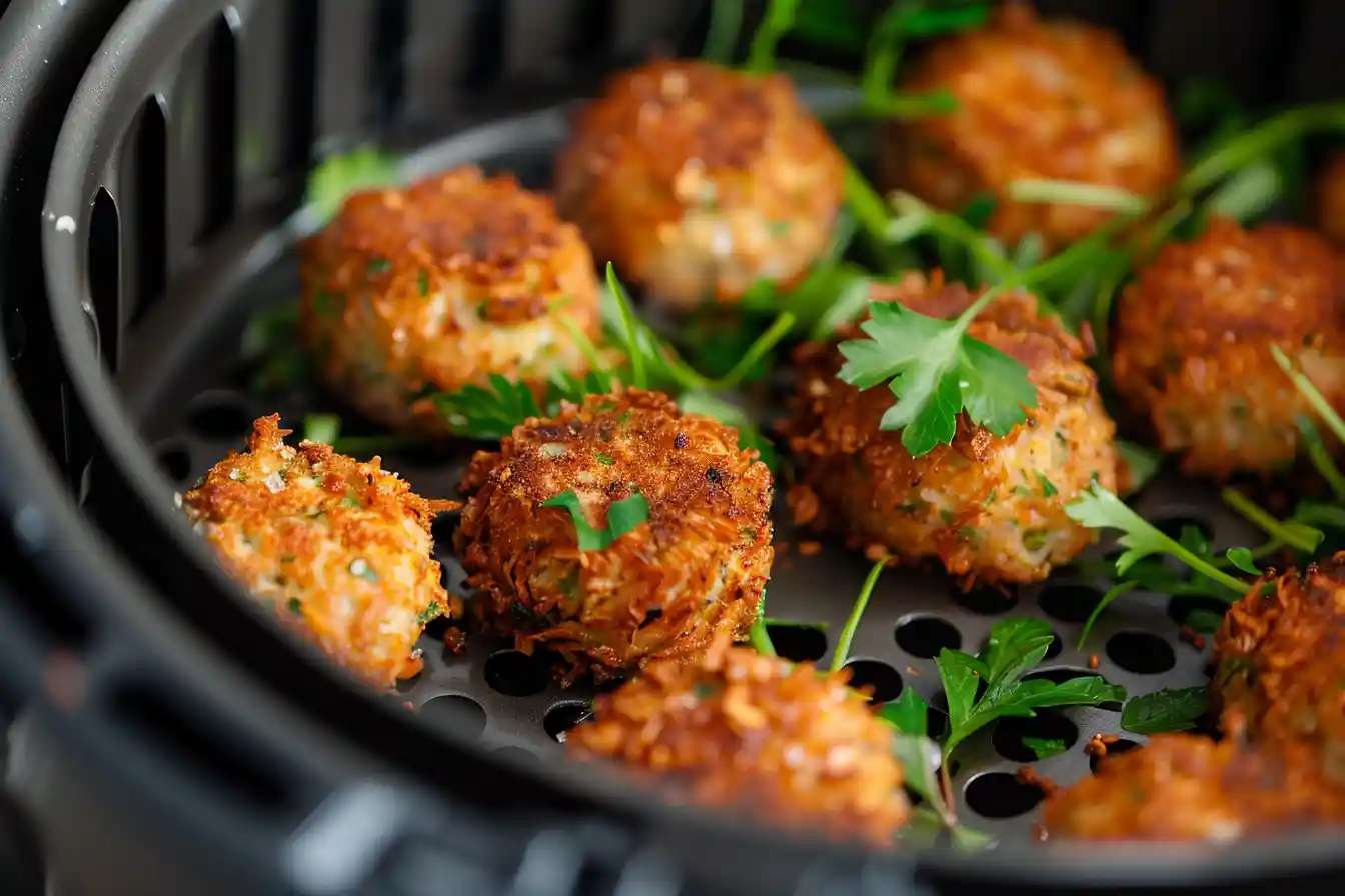 Selbstgemachte Falafel in der Heißluftfritteuse