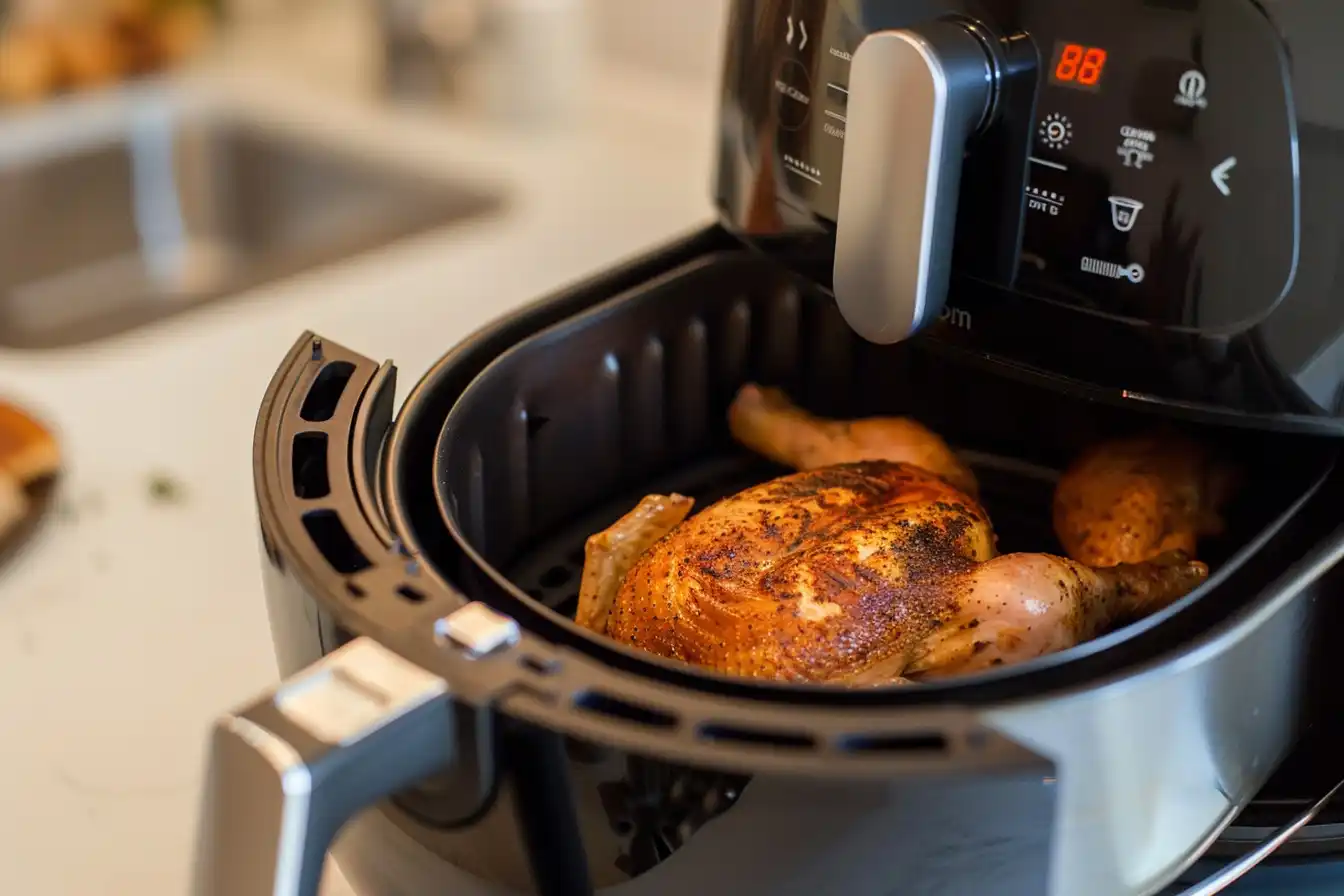 Ganzes Hähnchen im Airfryer