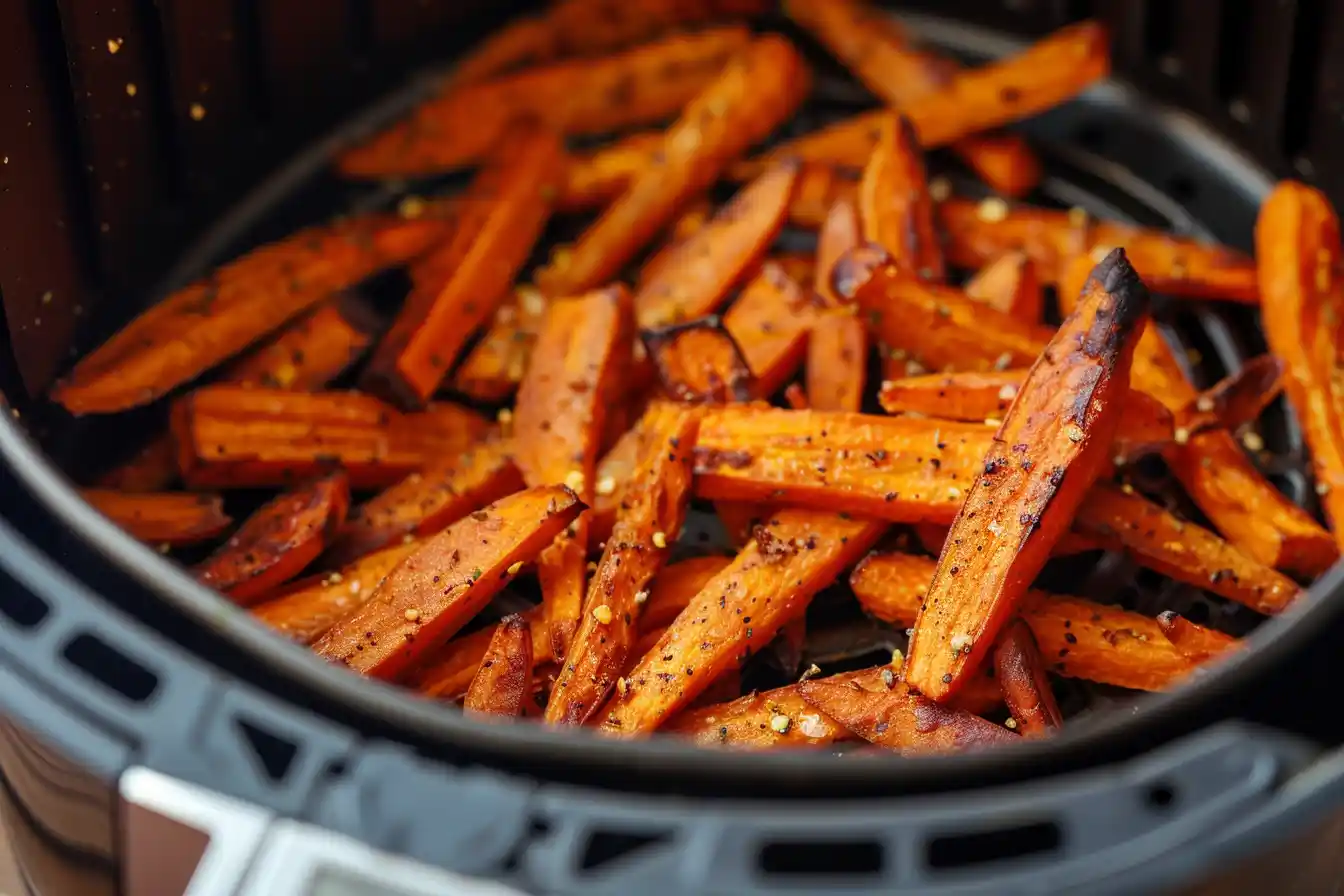 Möhren in der Heißluftfritteuse zubereiten