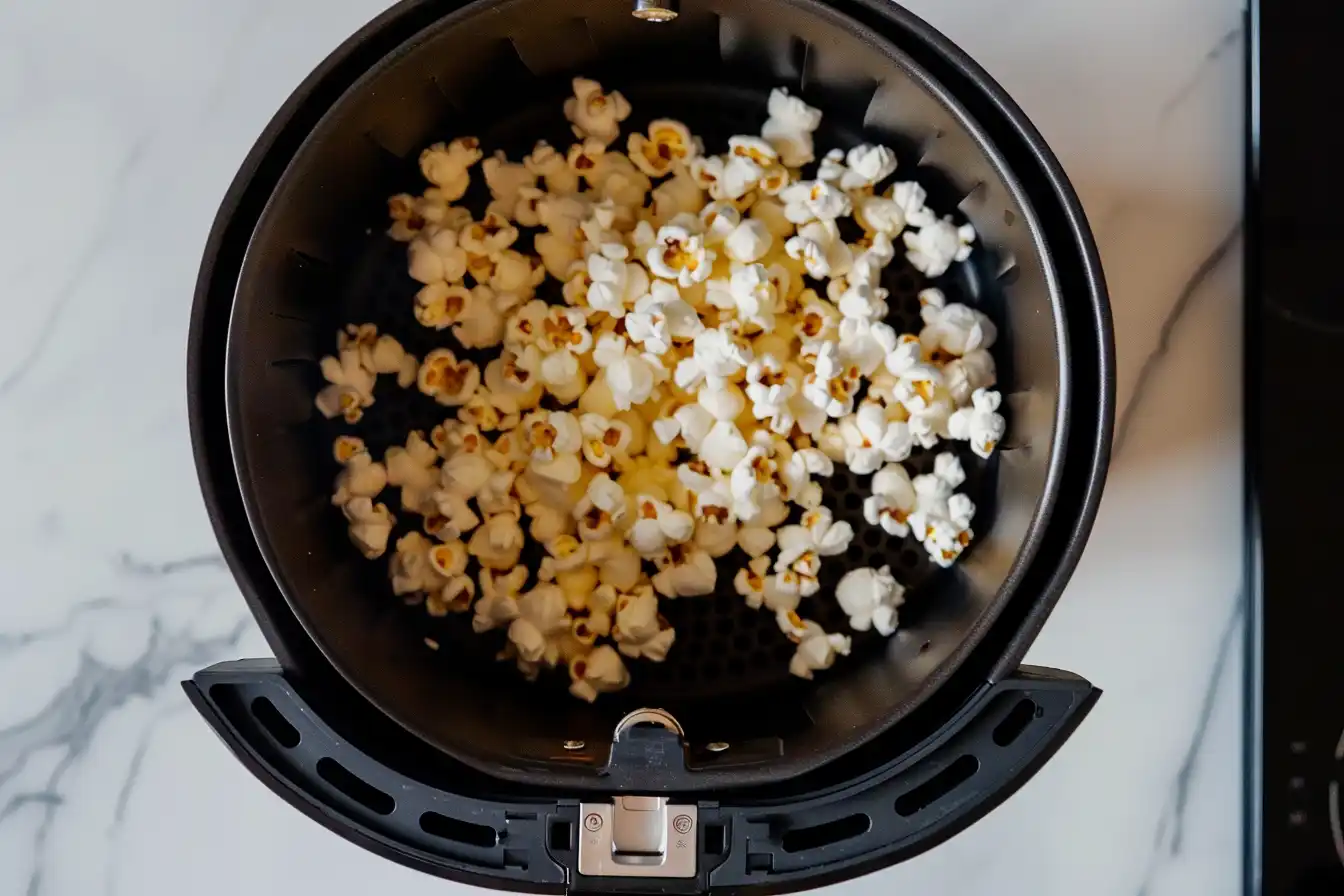 Popcorn in der Heißluftfritteuse zubereiten Anleitung